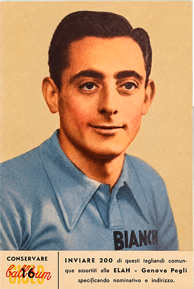 ELAH Ciclismo 1956 card — Coppi