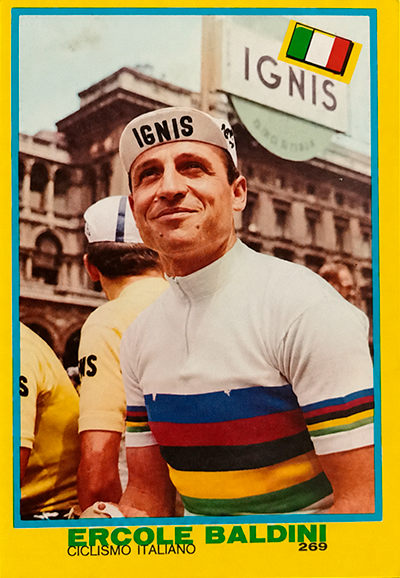 Tuttosport I Campionissimi 1967-68 card — Ercole Baldini
