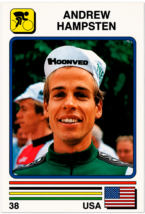 Supersport Seul 1988 representative card — Andrew Hampsten
