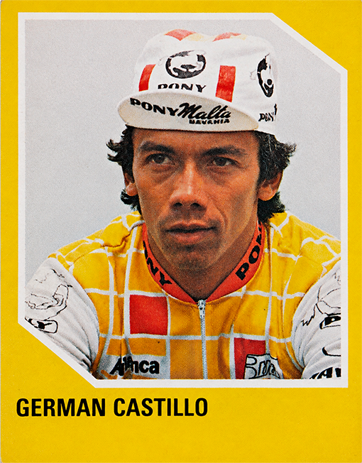 Ciclismo Colombia 1989 representative card — German Castillo