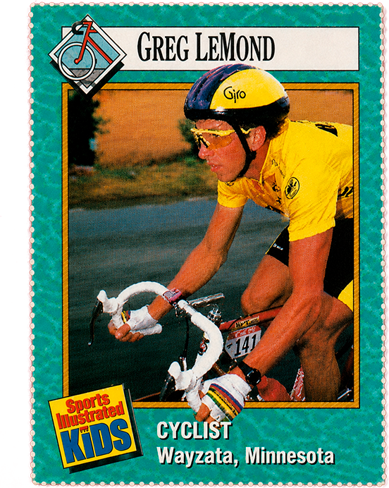 Sports Illustrated for Kids 1989 representative card — Greg LeMond