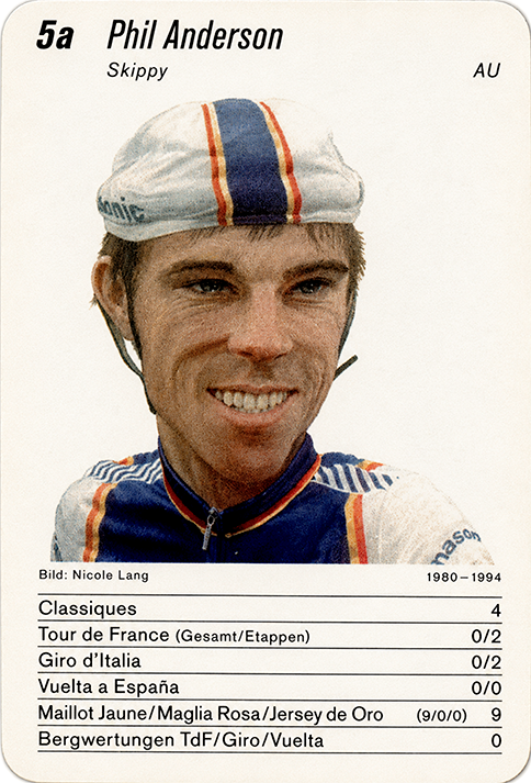 Legenden Internationaler Radsport Quartett 2015 representative card — Phil Anderson
