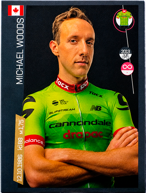 Giro d'Italia 100 representative card — Michael Woods