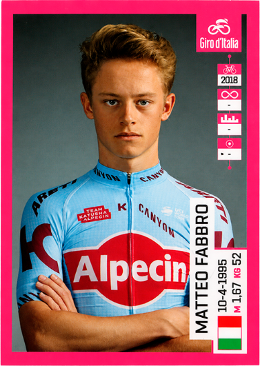 Giro d'Italia 102 representative card