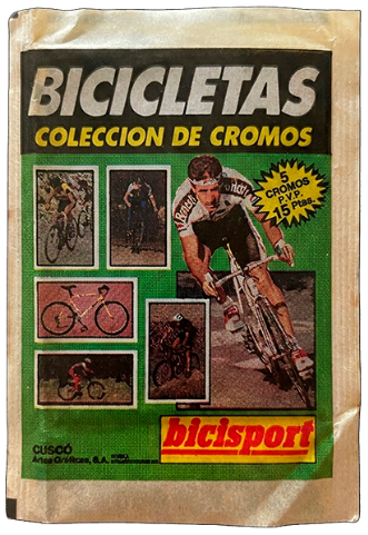 Bicicletas Coleccion de Cromos 1991 wrapper